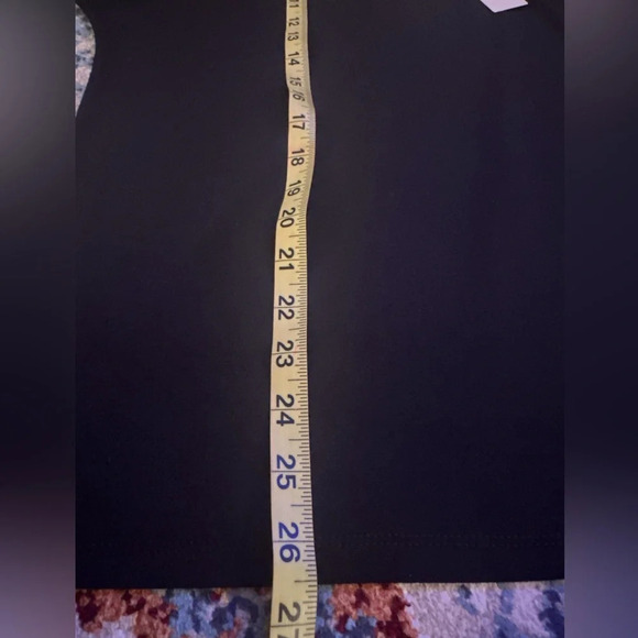 NWT NY & CO Women’s Sz M one shoulder black white blouse 3/4 Sleeve stretch - Picture 2 of 10